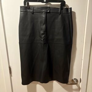 Faux leather skirt. US size 12
